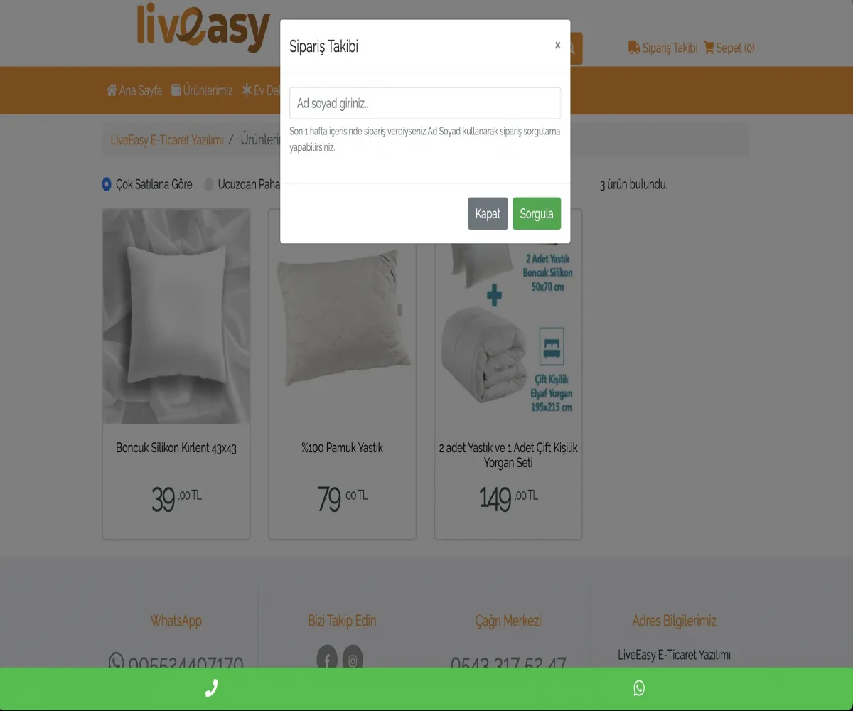 LiveEasy E - Ticaret Yazılımı V3